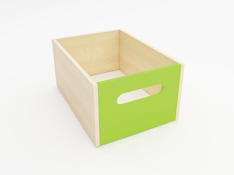 Bac en bois profond – Vert