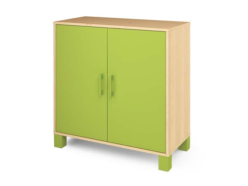 FRESH CUBBY HOLE avec portes et étagères vert
