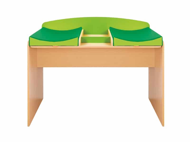 Table à langer double pour crèche et maternelle