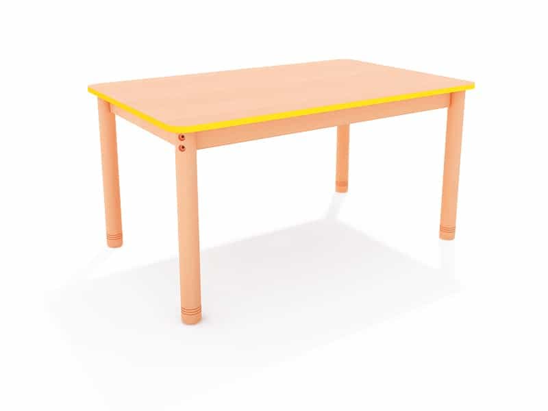 Table en bois rectangulaire classique