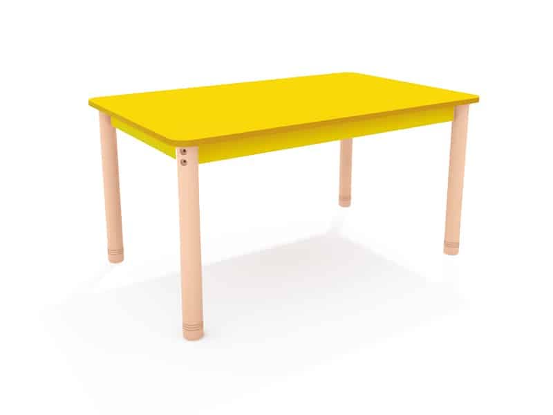 Table en bois rectangulaire classique