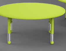 Table en plastique ronde